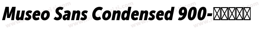 Museo Sans Condensed 900字体转换